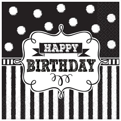 Салфетки HB Black&White горошек, 25 см Салфетки HB Black&White горошек, 25 см 1502-2657